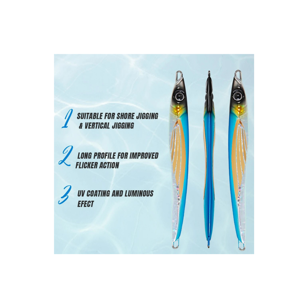 THEOS Premium Metal Jig Lure for Saltwater Fishing | 60g–200g