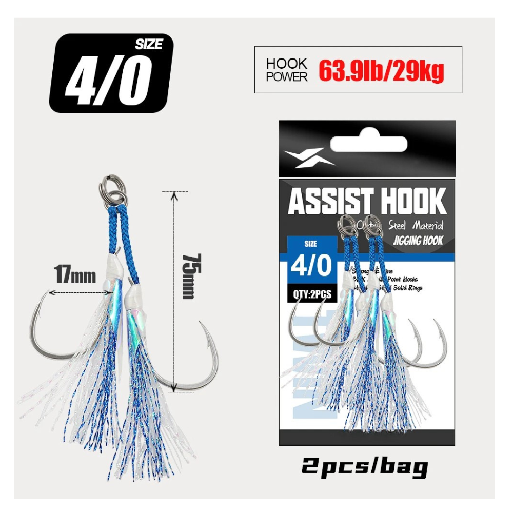 Premium Twin Assist Fishing Hooks