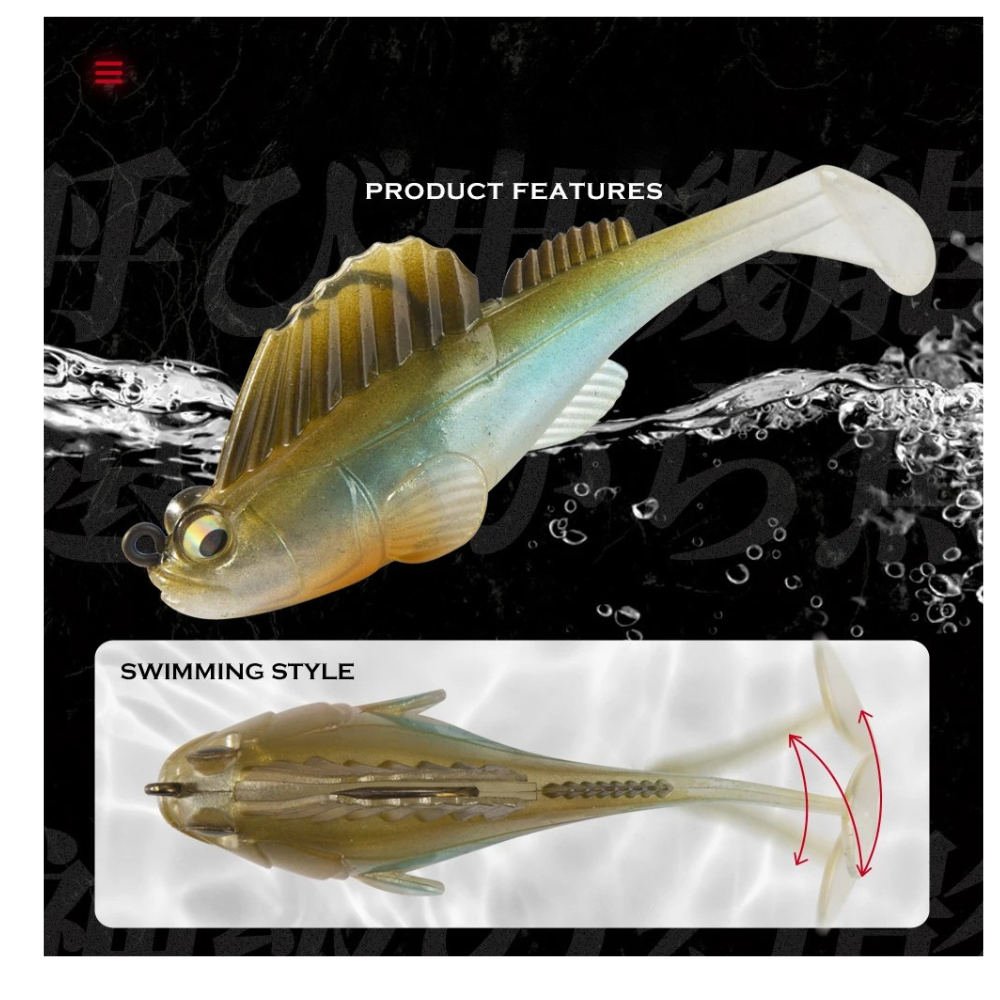 Realistic Paddle Tail Swimbait