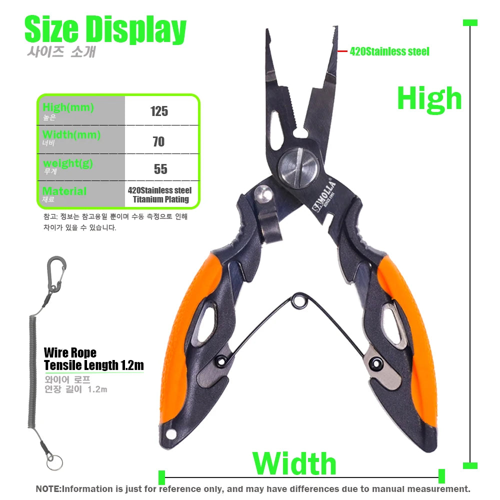Pro Fishing Pliers & Line Cutter Tool