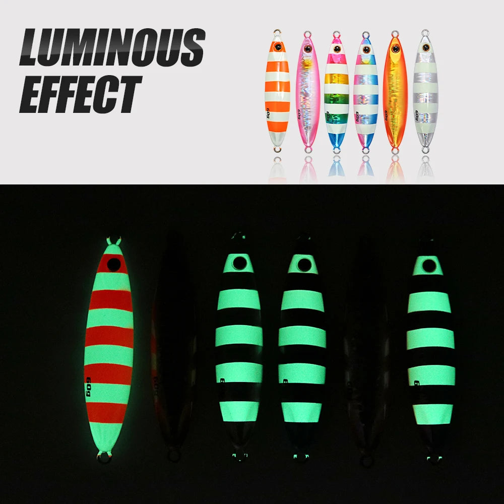 Premium Glow Metal Jig Lure