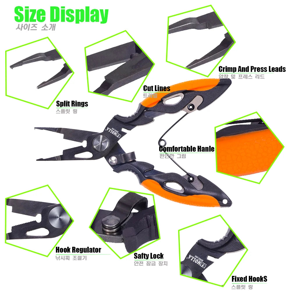 Pro Fishing Pliers & Line Cutter Tool
