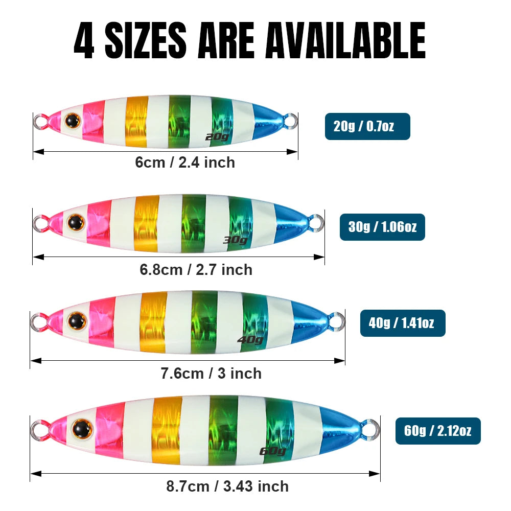 Premium Glow Metal Jig Lure